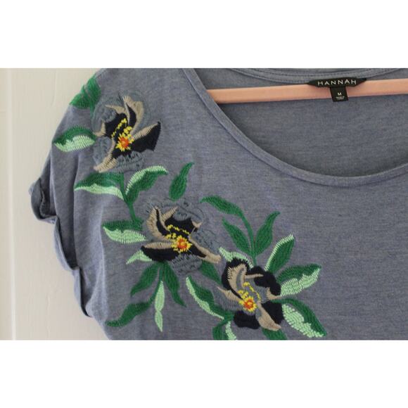 Women's Size Medium Hannah Lightweight Flowers Blue - Picture 5 of 6